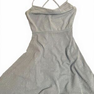 Windsor Blue sparkly mini  dress